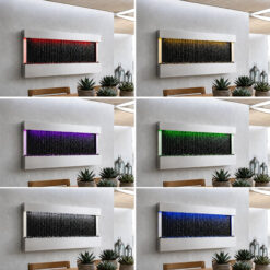 Ścianka Wodna Kaskadowa Wisząca Fontanna LED RGB 120cm - obrazek 5