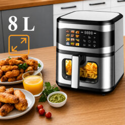 Frytkownica Beztłuszczowa Air Fryer 8L 1700W 12 Programów - obrazek 6