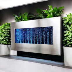 Ścianka Wodna Bąbelkowa Wisząca Fontanna LED RGB 95cm - obrazek 7