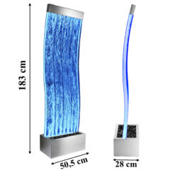 Fontanna Bąbelkowa Ścianka Wodna Wolnostojąca LED RGB 183cm - obrazek 4