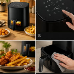 Frytkownica Beztłuszczowa Air Fryer 5L 1500W 9 Programów - obrazek 9