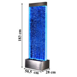 Fontanna Bąbelkowa Ścianka Wodna Wolnostojąca LED RGB 183cm - obrazek 5