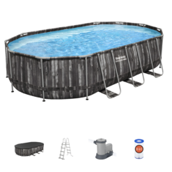 Basen Ogrodowy Stelażowy Prostokątny Bestway 610x366x122cm 5611R Steel Pro - obrazek 6