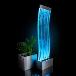 Fontanna Bąbelkowa Ścianka Wodna Wolnostojąca LED RGB 183cm - obrazek 12