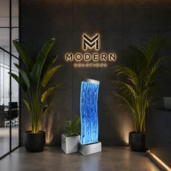 Fontanna Bąbelkowa Ścianka Wodna Wolnostojąca LED RGB 183cm - obrazek 9