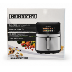 Frytkownica Beztłuszczowa Air Fryer 8L 2200W Heinrich's HFR-AUB881/C - obrazek 4