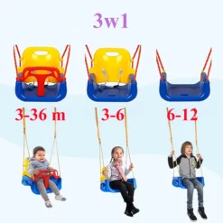 Huśtawka Ogrodowa Kubełkowa z Oparciem Dla Dzieci 40kg - obrazek 13