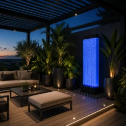 Fontanna Bąbelkowa Ścianka Wodna Wolnostojąca LED RGB 150cm - obrazek 10