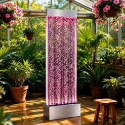 Fontanna Bąbelkowa Ścianka Wodna Wolnostojąca LED RGB 183cm - obrazek 10