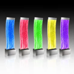 Fontanna Bąbelkowa Ścianka Wodna Wolnostojąca LED RGB 183cm - obrazek 15