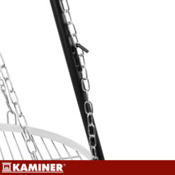 Grill Ogrodowy Trójnóg z Rusztem Wiszący Nierdzewny Kaminer 167x58cm - obrazek 5