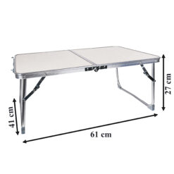 Stolik Turystyczny Składany Aluminiowy Przenośny 61x41cm - obrazek 6