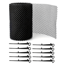 Siatka Na Rynny Przeciw Liściom Zanieczyszczeniom Rynien 0,15x6m + Klipsy - obrazek 2