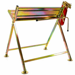 Stojak Do Cięcia Drewna Metalowy z Uchwytem Na Piłę 88x86x71cm - obrazek 6