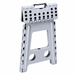 Taboret Składany Stołek Podnóżek Antypoślizgowy Szary 39cm 150kg - obrazek 4