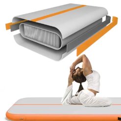 Airtrack Mata Gimnastyczna Ścieżka Akrobatyczna Pomarańczowy 400x100x10cm - obrazek 3