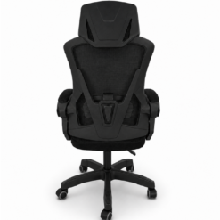 Fotel Biurowy Ergonomiczny Krzesło Obrotowe Regulowane Czarne - obrazek 2