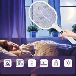 Elektryczna Łapka Na Komary Muchy Packa Na Owady UV 4000V - obrazek 5