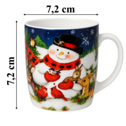 Kubek Na Święta Mikołaj Bałwan Choinka 200ml - obrazek 5