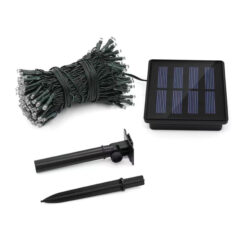 Girlanda solarna 50 LED z panelem solarnym i uchwytem montażowym