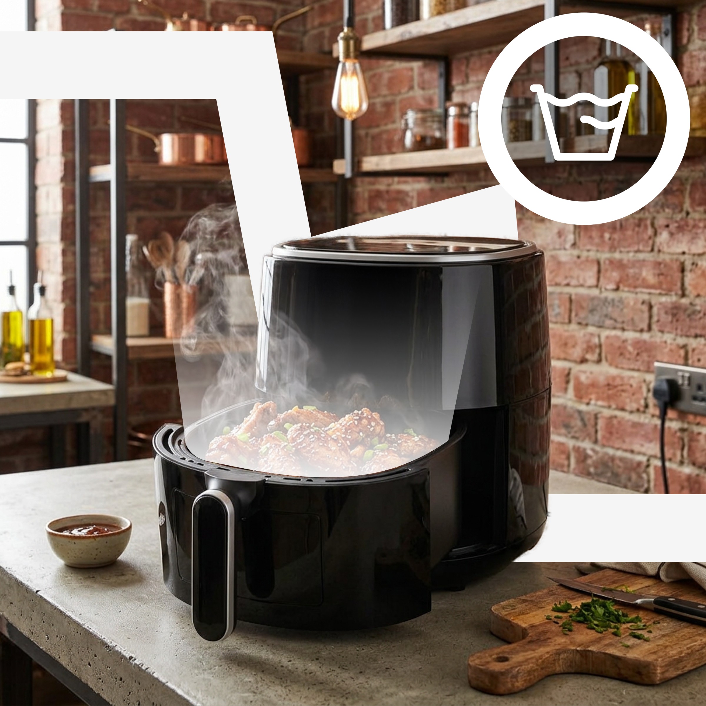 Frytkownica Beztłuszczowa Air Fryer 3,2L 1200W 10 Programów - obrazek 4