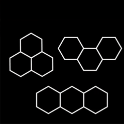 Lampa LED Hexagon 125W 6500K 247x98cm - obrazek 2