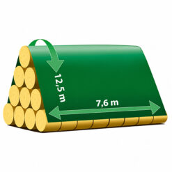 Fliz Ochronny Na Słomę Siano 7,6x12,5m 120g/m² - obrazek 6