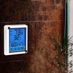 Stacja Pogodowa Bezprzewodowa z Czujnikiem 60m Termometr Higrometr LCD Dotykowa - obrazek 3