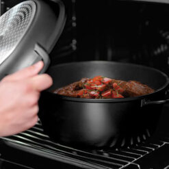 Zestaw Garnków Aluminiowych 10 Elementów Indukcja NON-STICK Czarny - obrazek 5