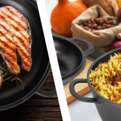 Zestaw Garnków Aluminiowych 10 Elementów Indukcja NON-STICK Czarny - obrazek 4