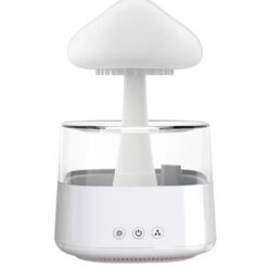 Nawilżacz Powietrza Grzybek 450ml Dyfuzor Deszczowy LED USB-C - obrazek 2