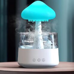 Nawilżacz Powietrza Grzybek 450ml Dyfuzor Deszczowy LED USB-C - obrazek 5