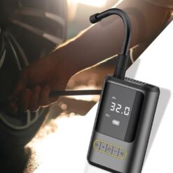 Kompresor Samochodowy Bezprzewodowy 50W 2000mAh Manometr Powerbank LED - obrazek 2