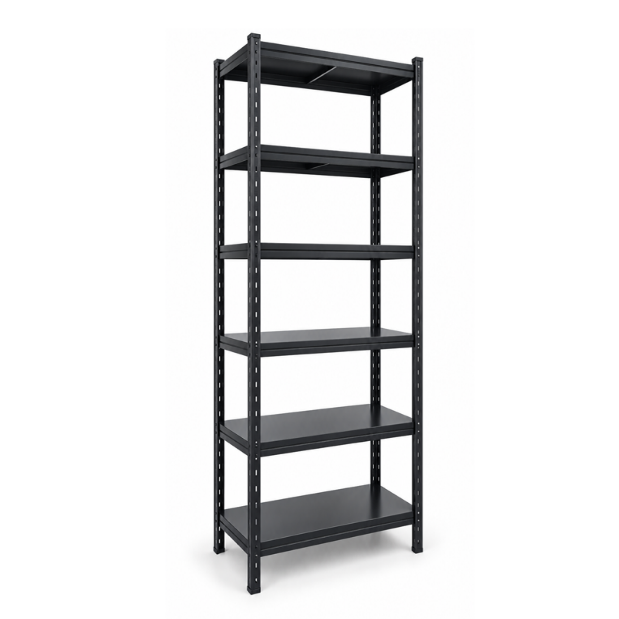 Regał Magazynowy Metalowy 200x90x40cm 6 Półek 1050kg Czarny