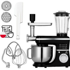Robot Kuchenny Planetarny 3200W 6L Blender Maszynka do Mięsa Mikser Czarny - obrazek 4