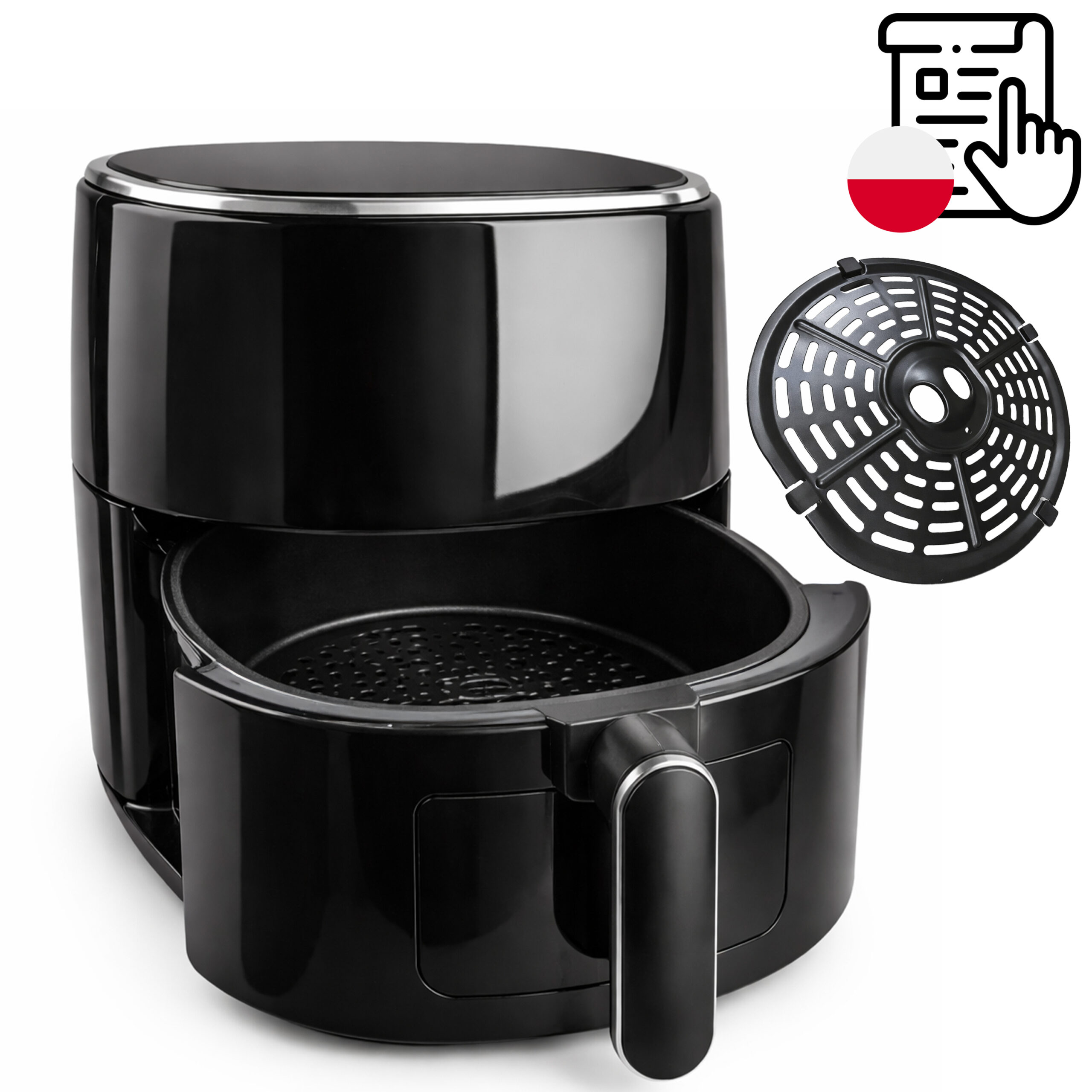 Frytkownica Beztłuszczowa Air Fryer 3,2L 1200W 10 Programów - obrazek 2