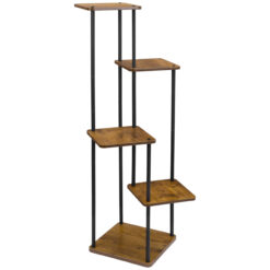 Kwietnik Stojący Metalowy Stojak Na Kwiaty 5 Poziomów 106cm - obrazek 4