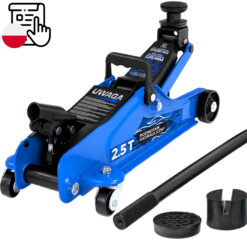 Niskoprofilowy podnośnik hydrauliczny żaba 2,5 t z akcesoriami