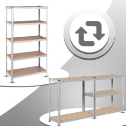 Regał Magazynowy Metalowy 180x90x40cm 5 Półek 875kg - obrazek 4