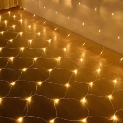 Kurtyna Świetlna Girlanda Lampki Biały Ciepły 144LED 2x2m - obrazek 11