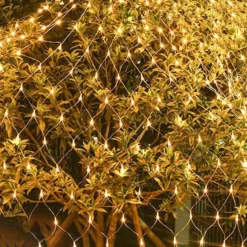 Kurtyna Świetlna Girlanda Lampki Biały Ciepły 144LED 2x2m - obrazek 10