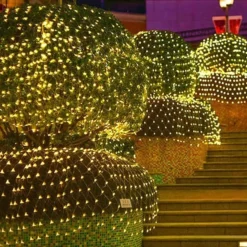 Kurtyna Świetlna Girlanda Lampki Biały Ciepły 144LED 2x2m - obrazek 12
