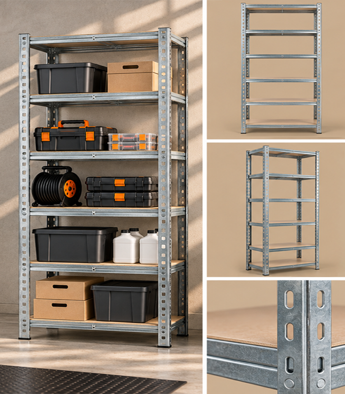 Regał Magazynowy Metalowy 200x90x40cm 6 Półek 1050kg - obrazek 3