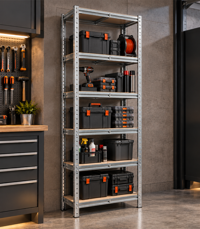 Regał Magazynowy Metalowy 220x90x40cm 6 Półek 1050kg - obrazek 4
