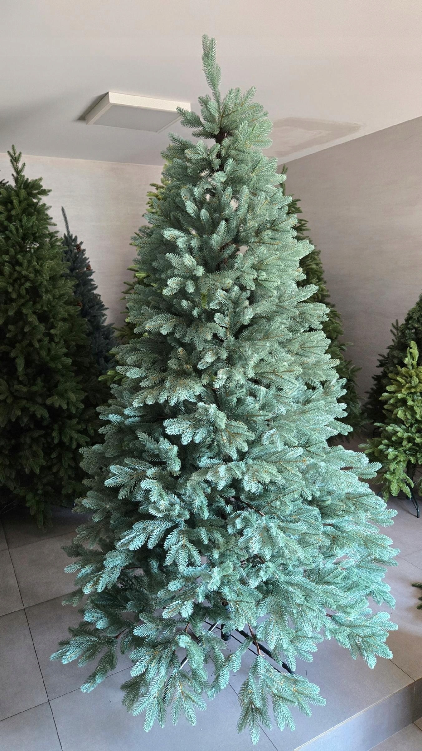 Srebrzysta sztuczna choinka Świerk Silver Sky 180 cm 3Dаԥ