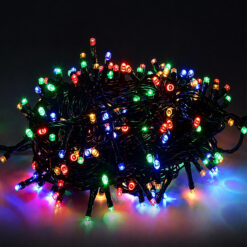 Kolorowe lampki choinkowe LED RGB na przewodzie20 m