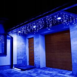 Kurtyna Świetlna Lampki Zewnętrzne Sople Niebieski 500LED 20m IP44 - obrazek 5
