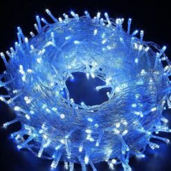 Kurtyna Świetlna Lampki Zewnętrzne Sople Niebieski 500LED 20m IP44 - obrazek 2